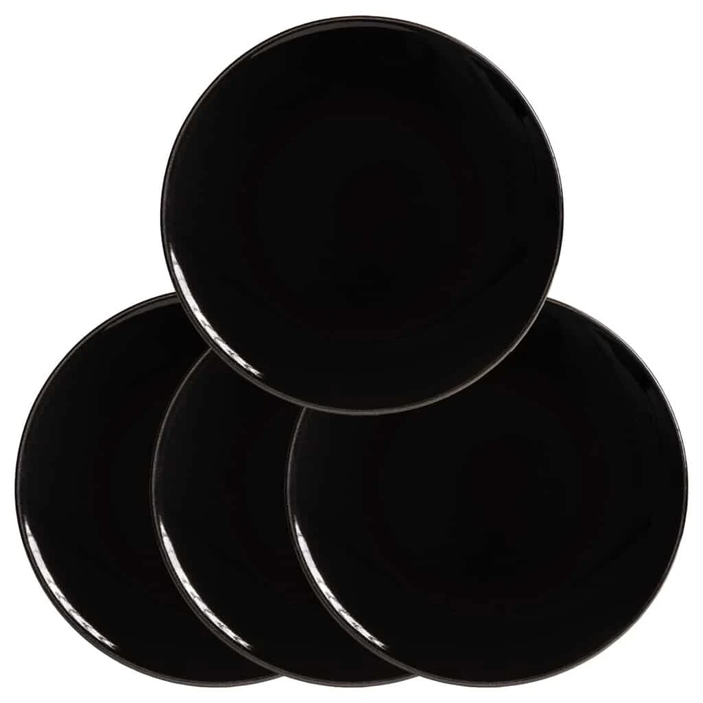 Set 4 Teller Dessert negre: delicii servite mit eleganță