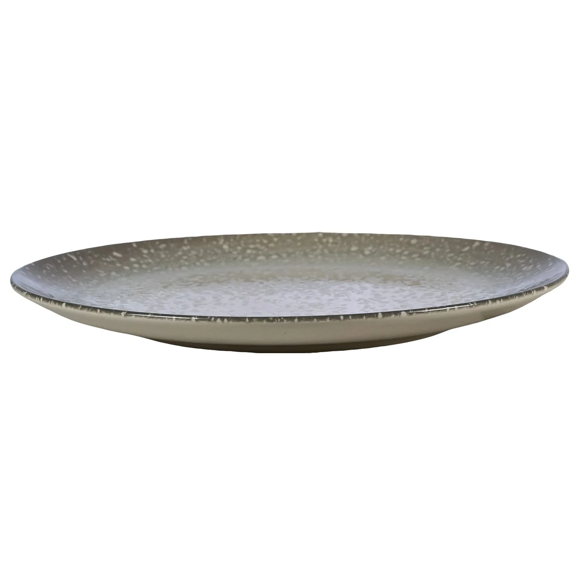 Farfurie intinsa, 26 cm, stone, alb ivoire cu gri, imagine 2
