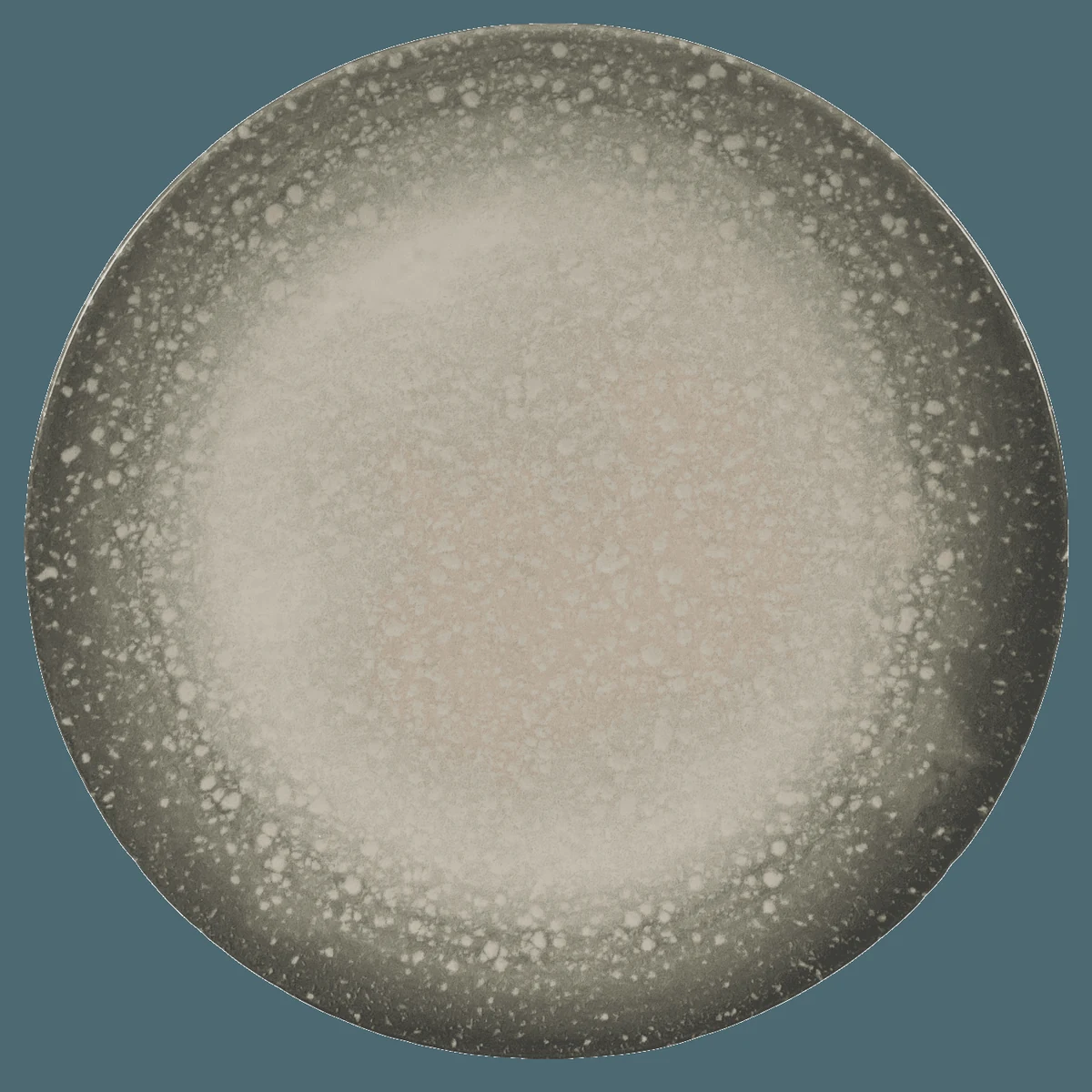Set 4 farfurii desert, 20 cm, stone, alb ivoire cu gri, imagine 2