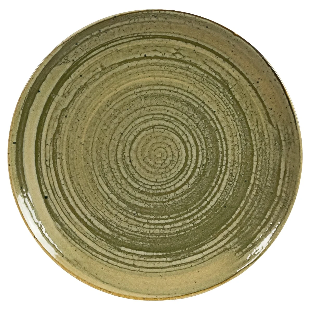 Farfurie desert 20 cm, Sand, Alb Ivoire si gri-verzui