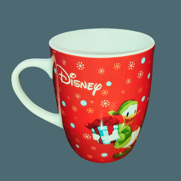 Cana, 340 ml, portelan, decor craciun cu minnie si mickey, imagine 4