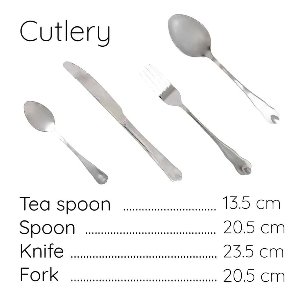 Set tacâmuri pentru 4 persoane 16 piese argintiu, imagine 2