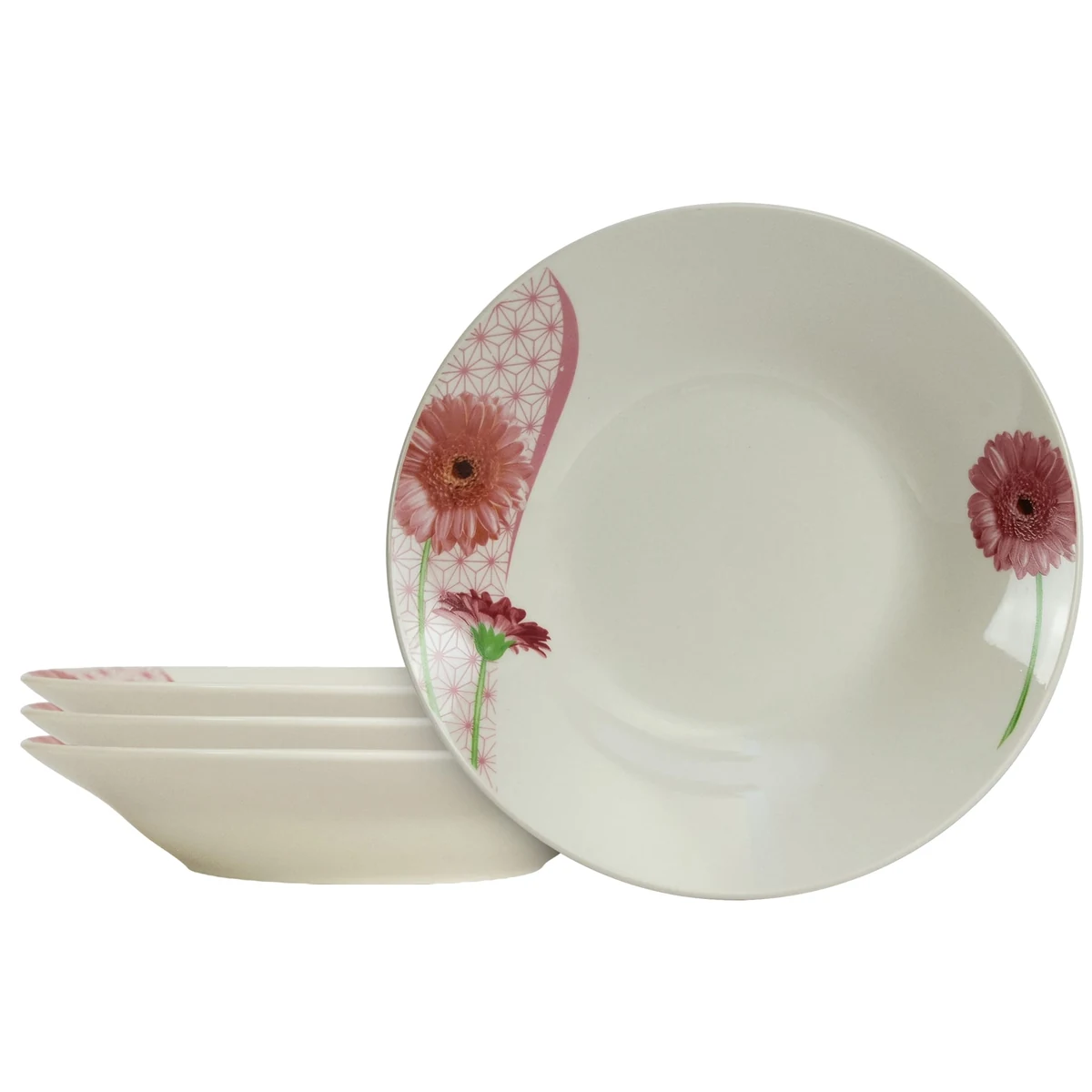 Set Teller tief ivoire und margarete, 4 piese, 20 cm x 280 ml