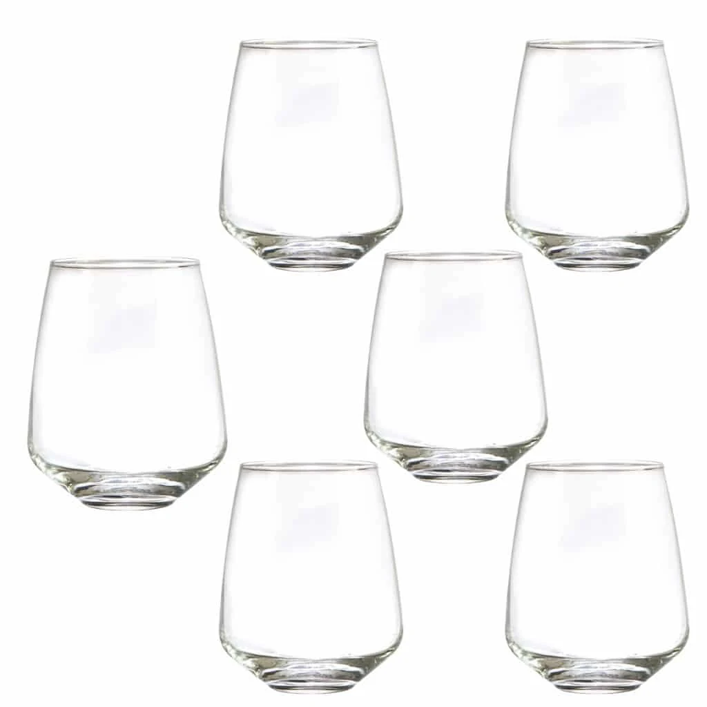 Set aus 6 Gläsern, 410 ml, Transparent