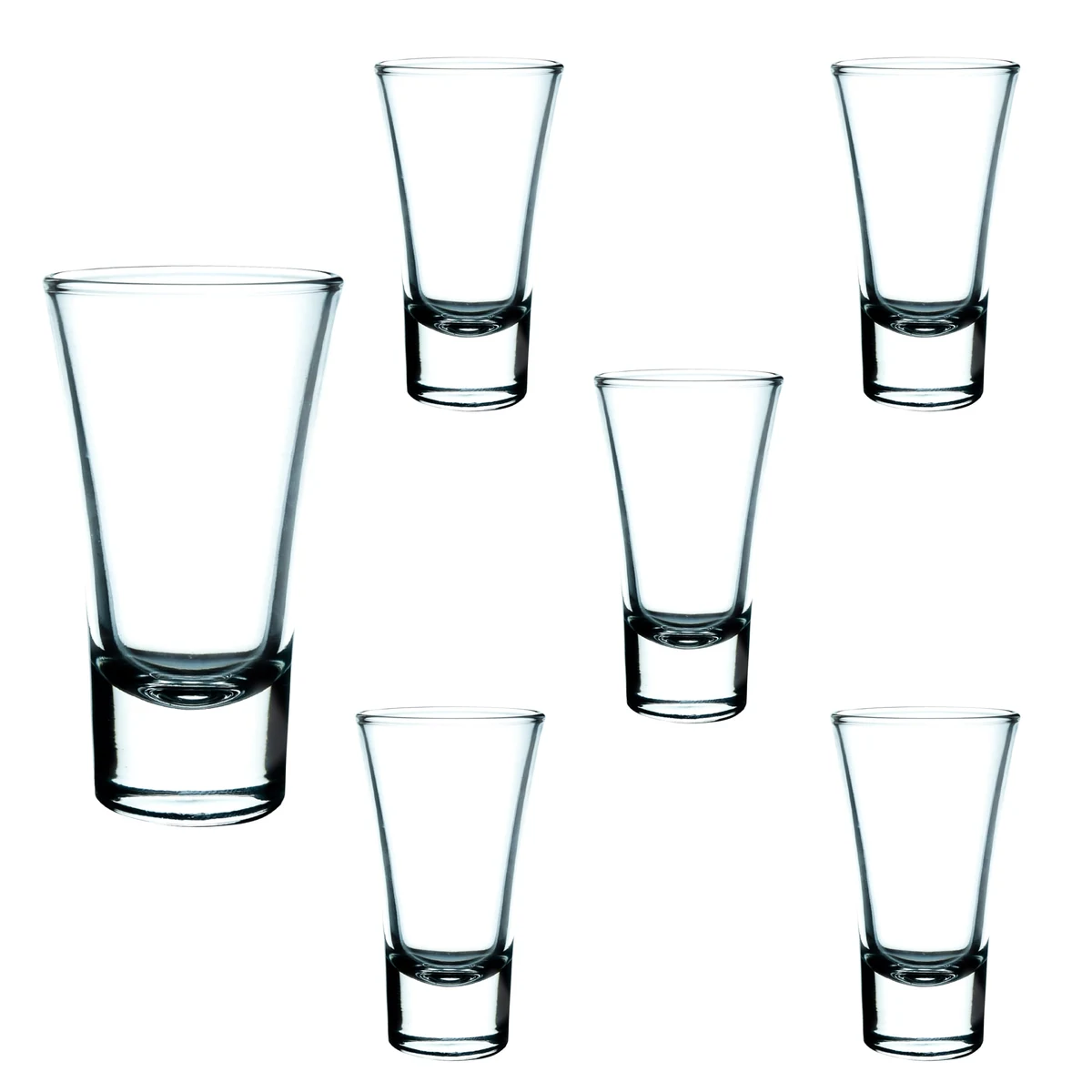 Set aus 6 Schnapsgläsern, 60 ml, Cesiro