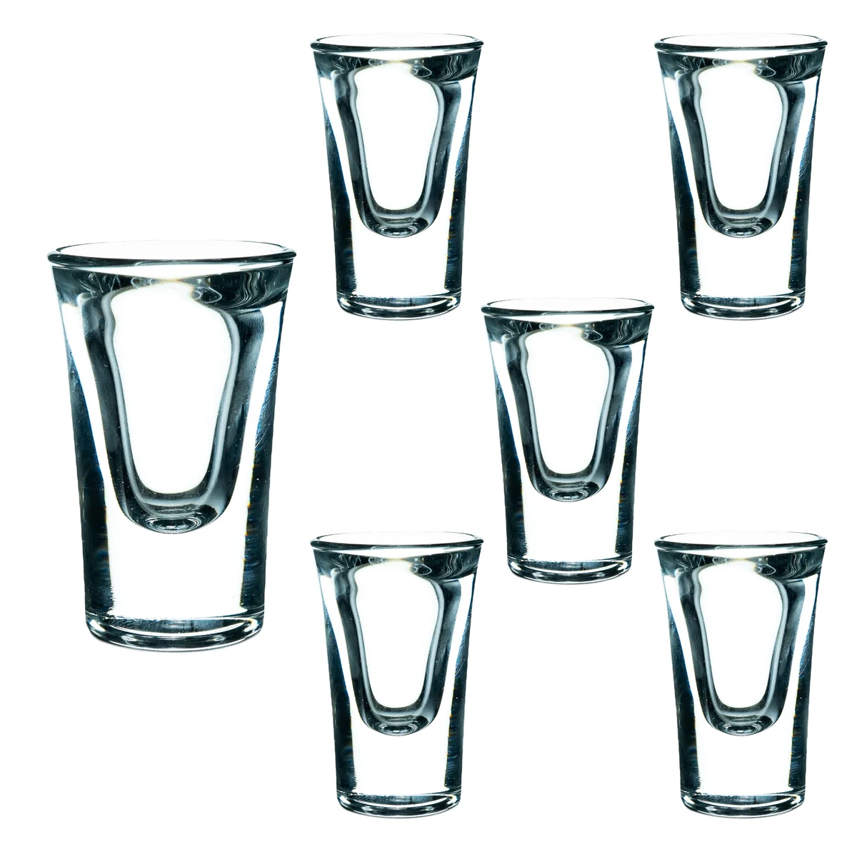 Set aus 6 Schnapsgläsern, 21 ml