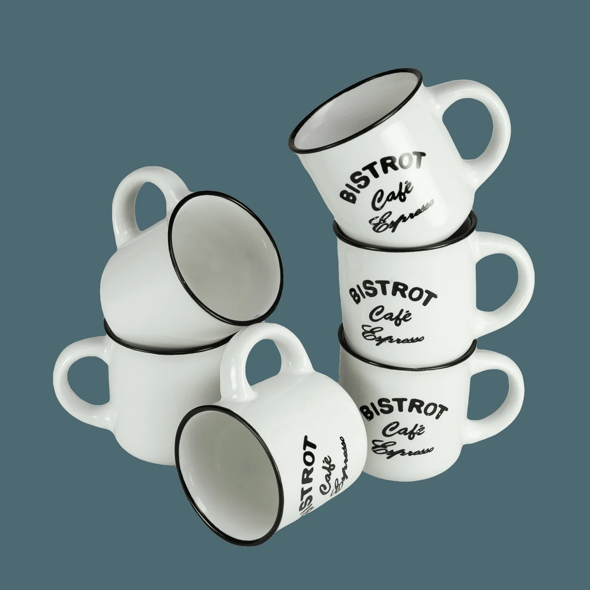 Σετ 6 κούπες bistrot albe, 120 ml