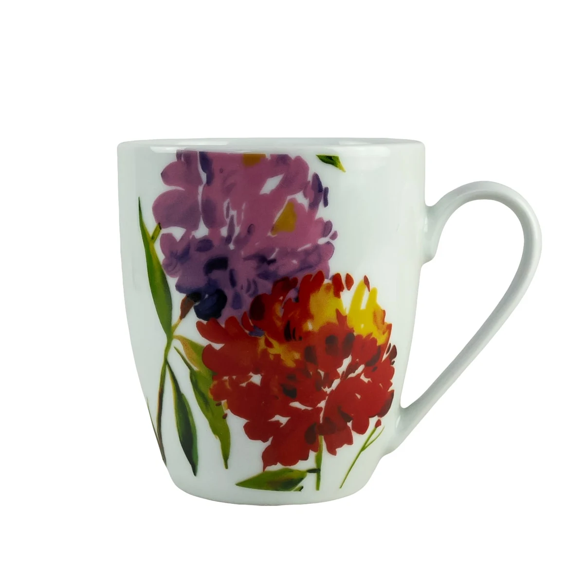 Cana cu motive florale de portelan de la CESIRO (1 buc), imagine 5