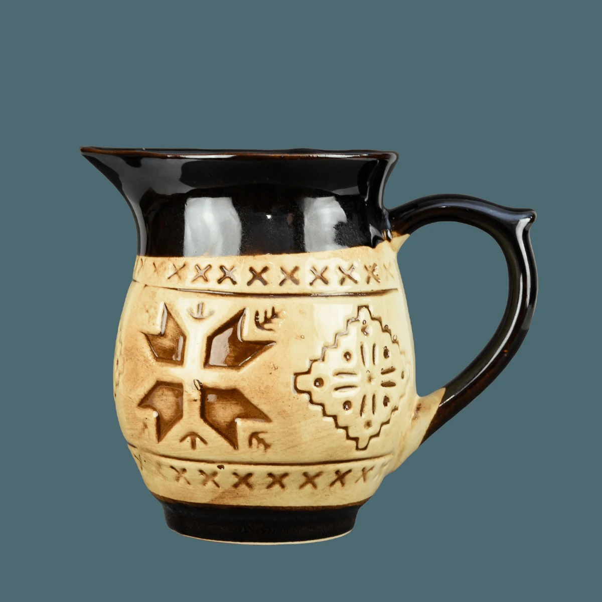 Carafa ceramica 800 ml, CESIRO decor traditional, imagine 2