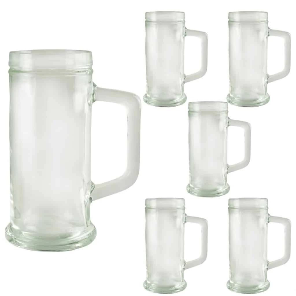 Set aus 6 Pure Biergläsern, 500 ml, Transparent