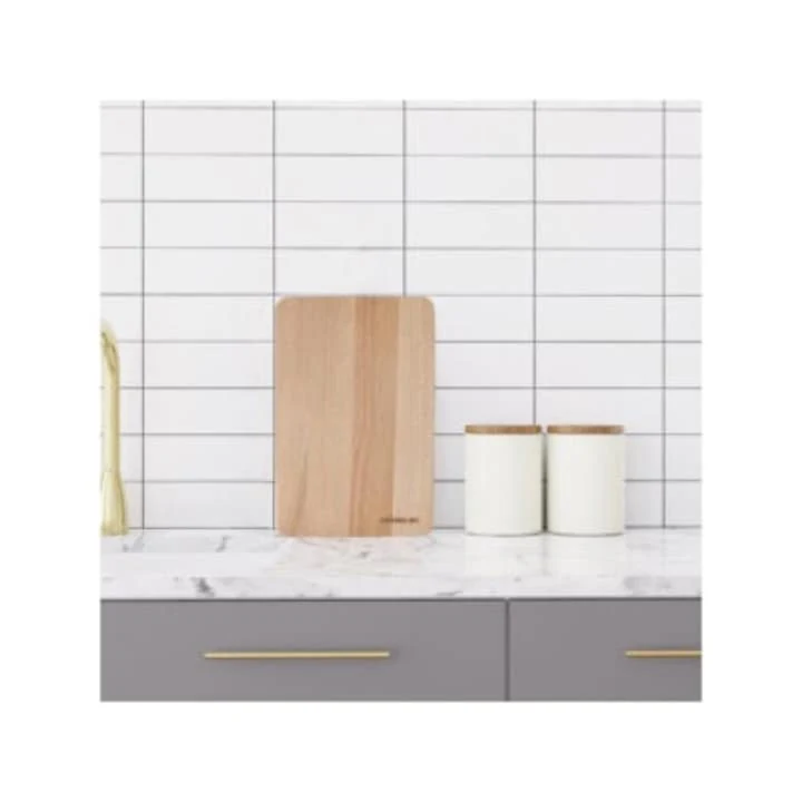 Tocator din lemn, 230x150x10 mm, CESIRO, maro natur, imagine 2