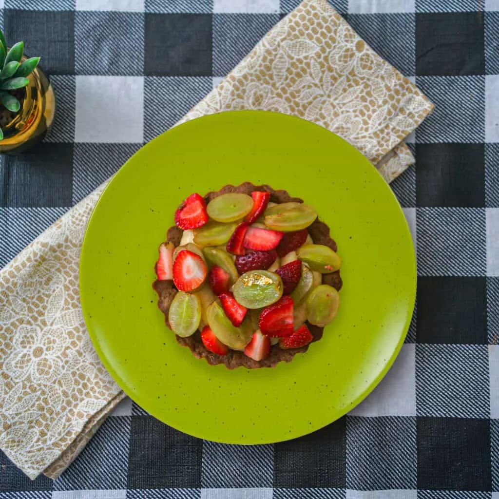 Set farfurii 16 piese, 4 persoane, lime juice, verde mat cu puncte negre, imagine 4