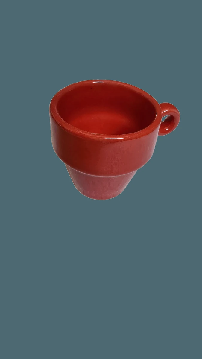 Чаша, 70 ml, червен гланц