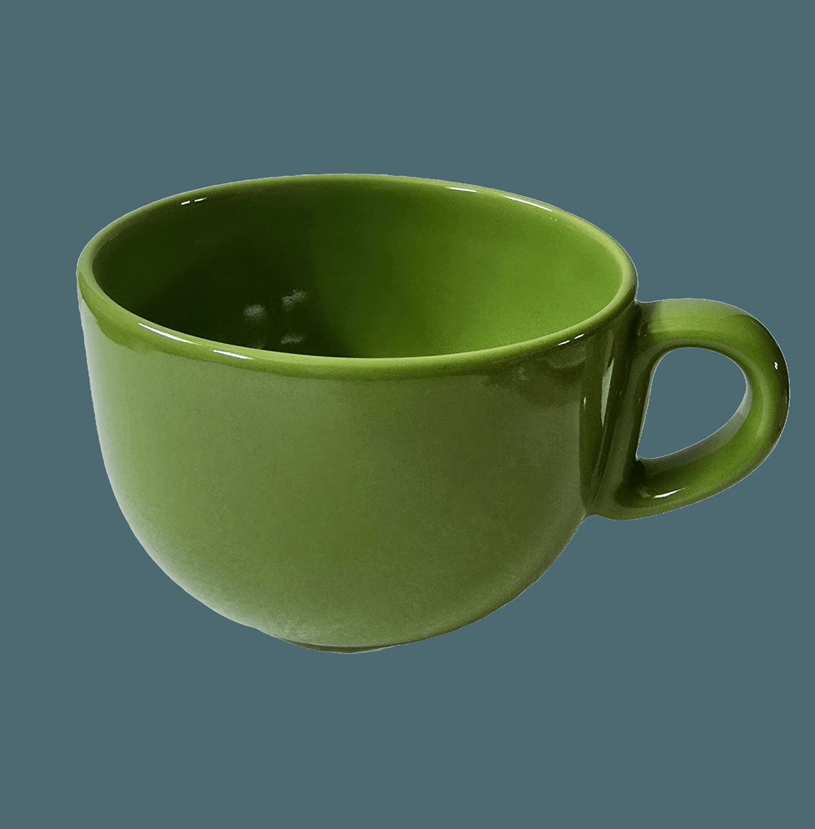 Cana jumbo, 400 ml, Verde Lucios