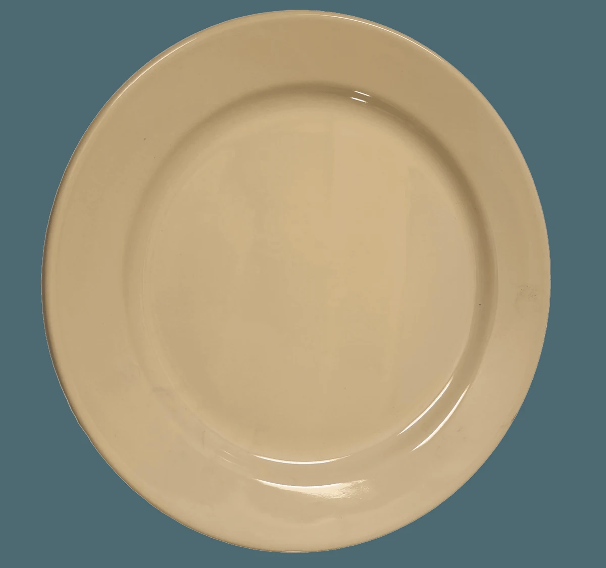 Farfurie intinsa, 25 cm, Crem