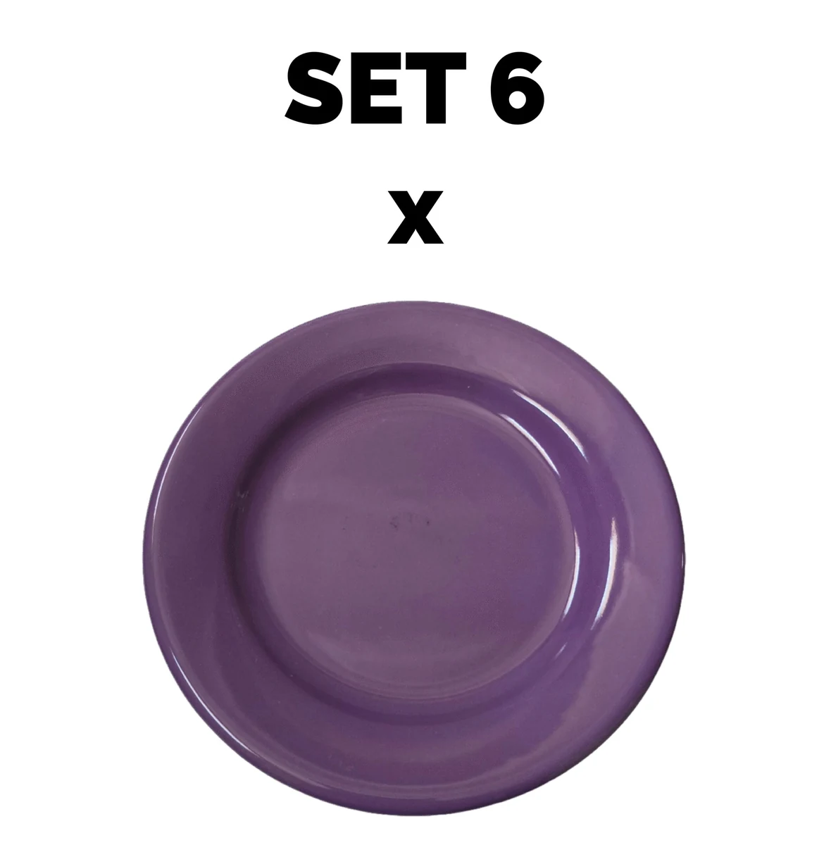 Set 6 piese Farfurie desert, 19 cm, Mov