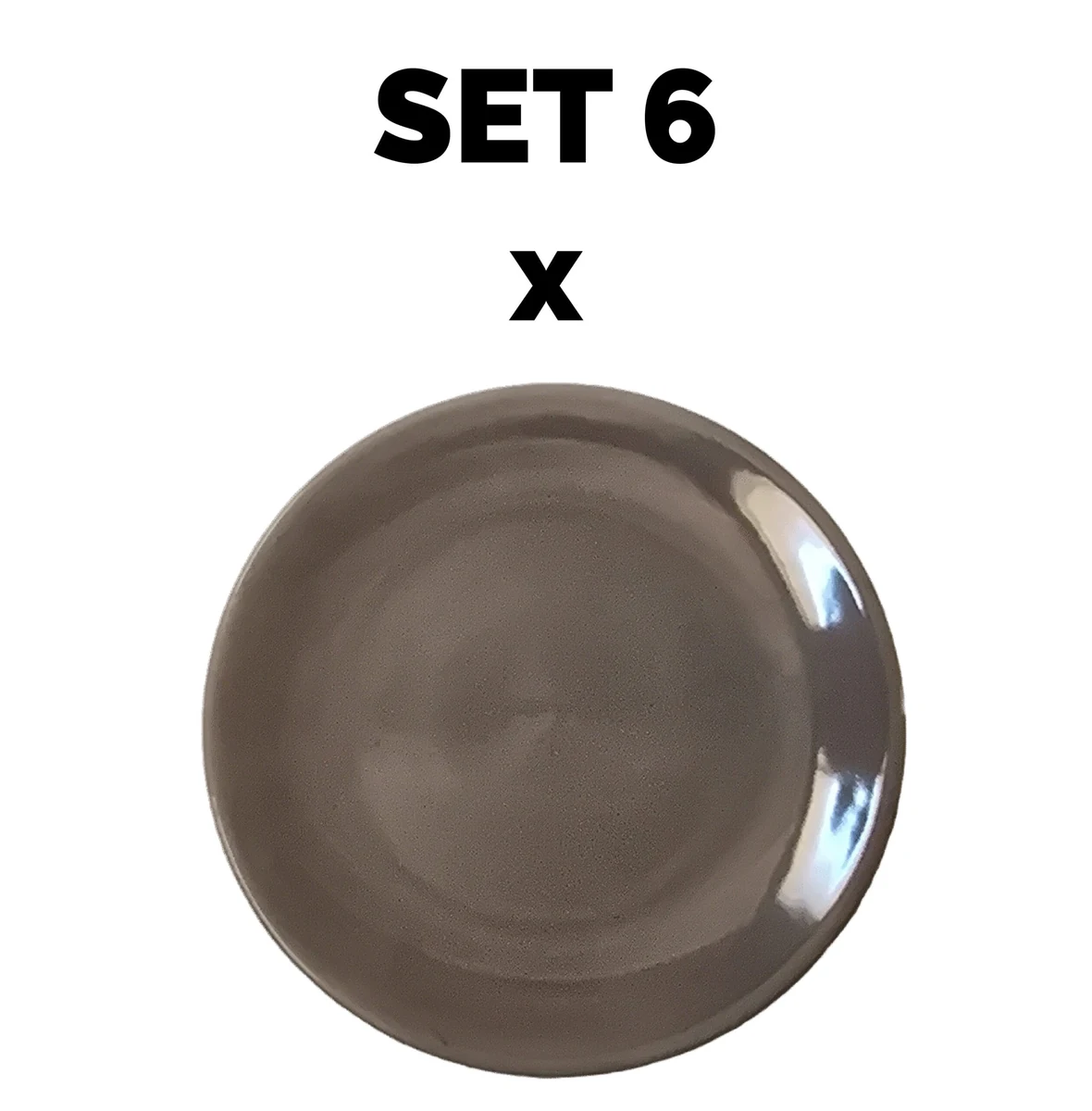 Set 6 piese Teller Dessert, 16.5 cm, grau