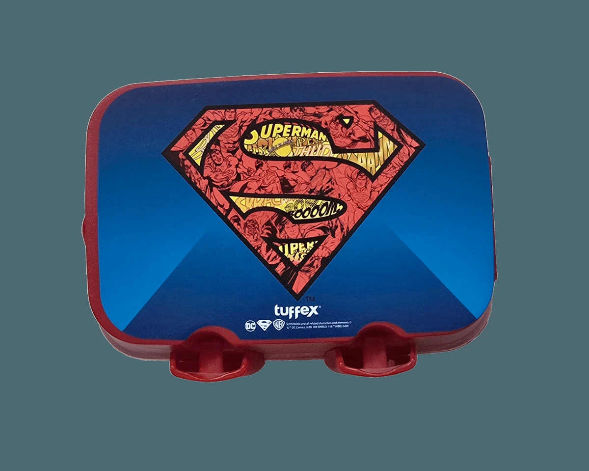 Cutie mancare pentru copii, 15, 5x10x9 cm, superman