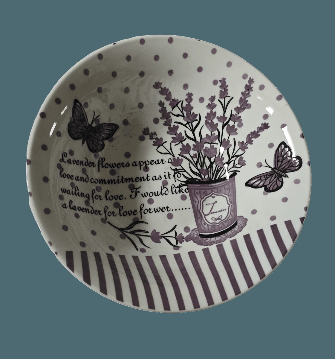 Bol, 17 cm, Decor lavanda