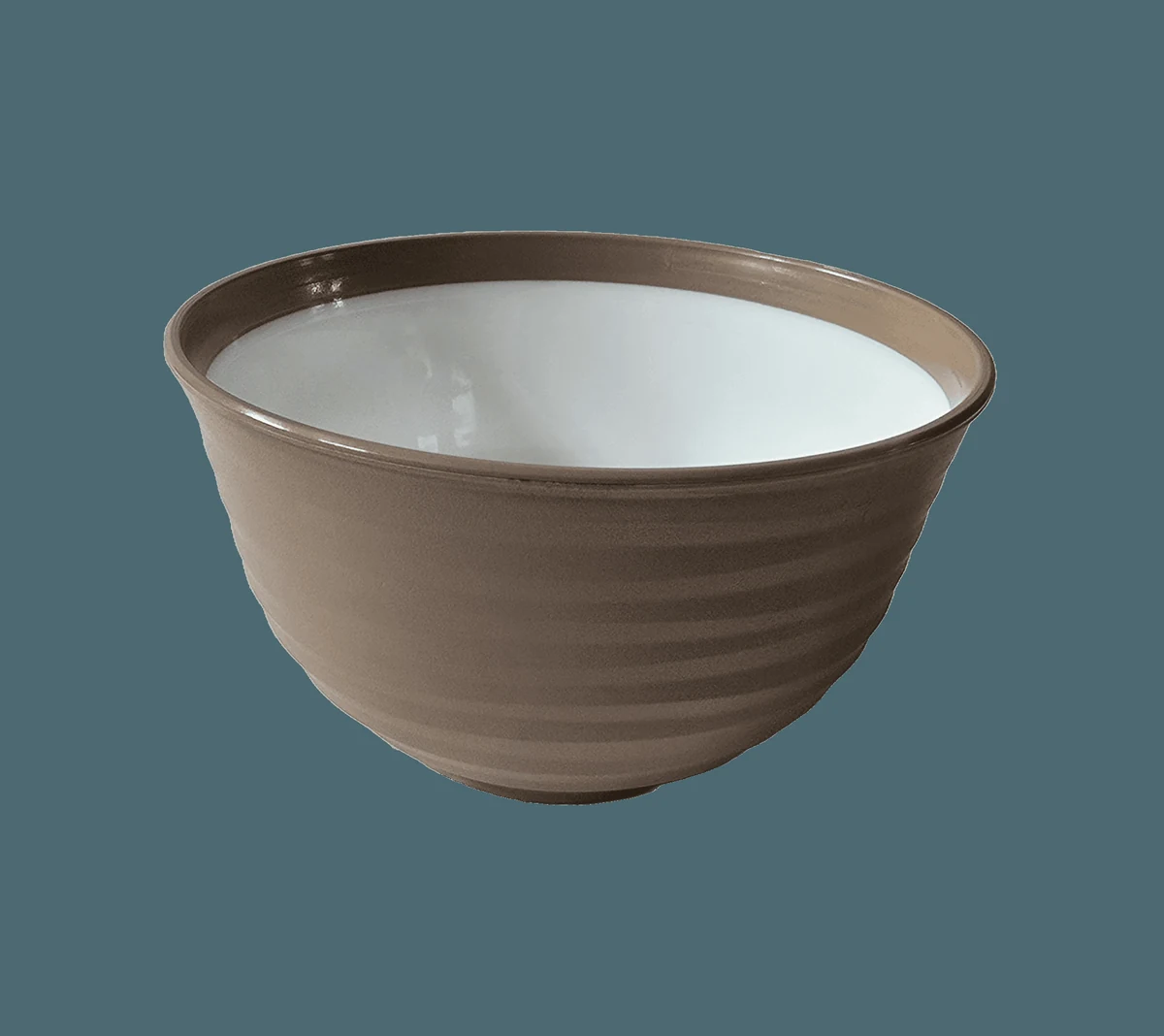 Bol plastic, 12,5 cm, Alb/Bej