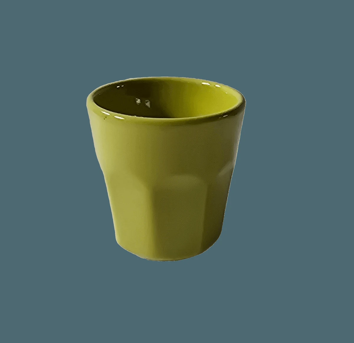 Paharel ceramica, 70 ml, Verde
