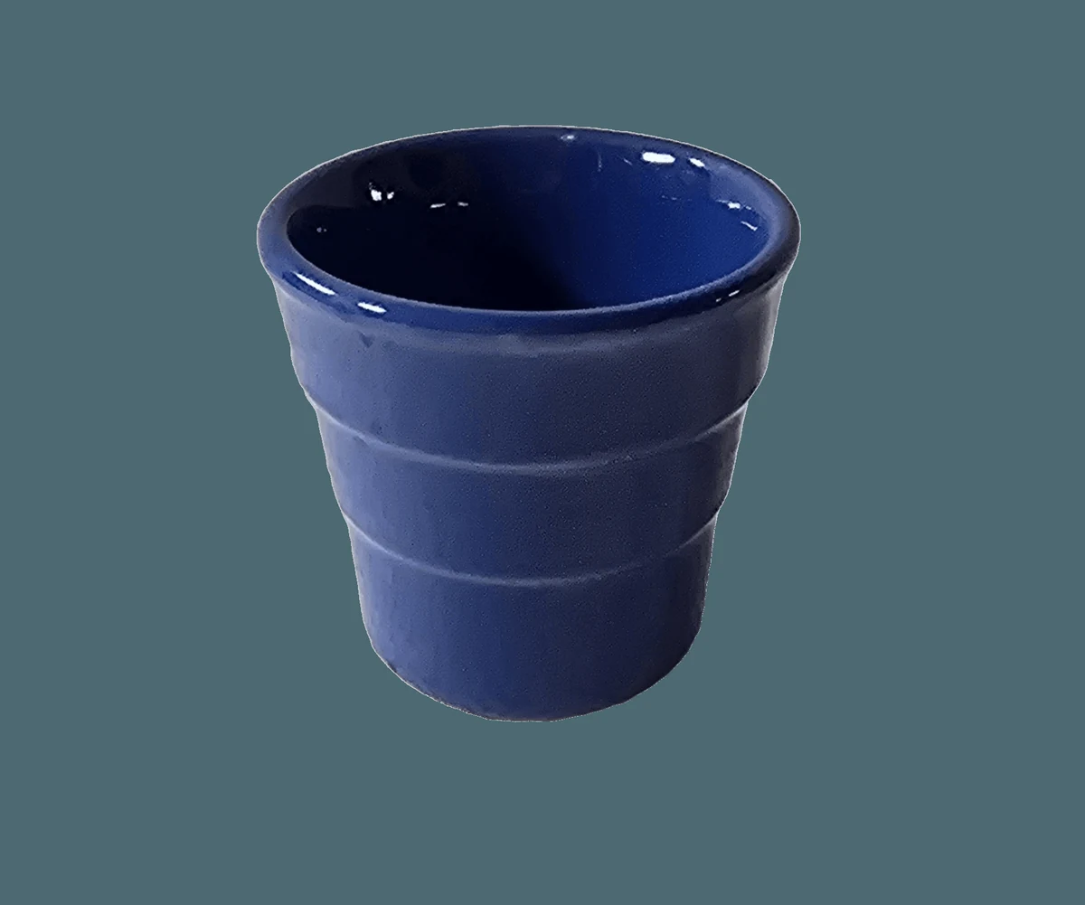 Pahar, 120 ml, Ceramica, Albastru