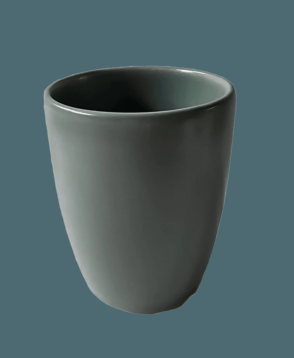 Pahar керамика, 300 ml, сив-verzui мат