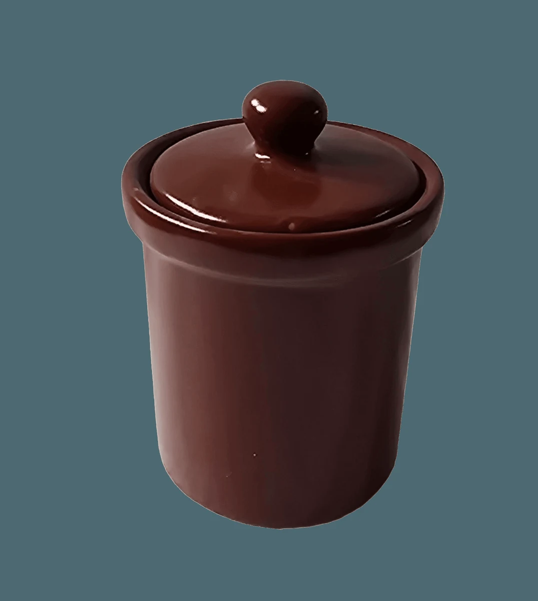 Doza, inaltime 10.5 cm, Maro Mat