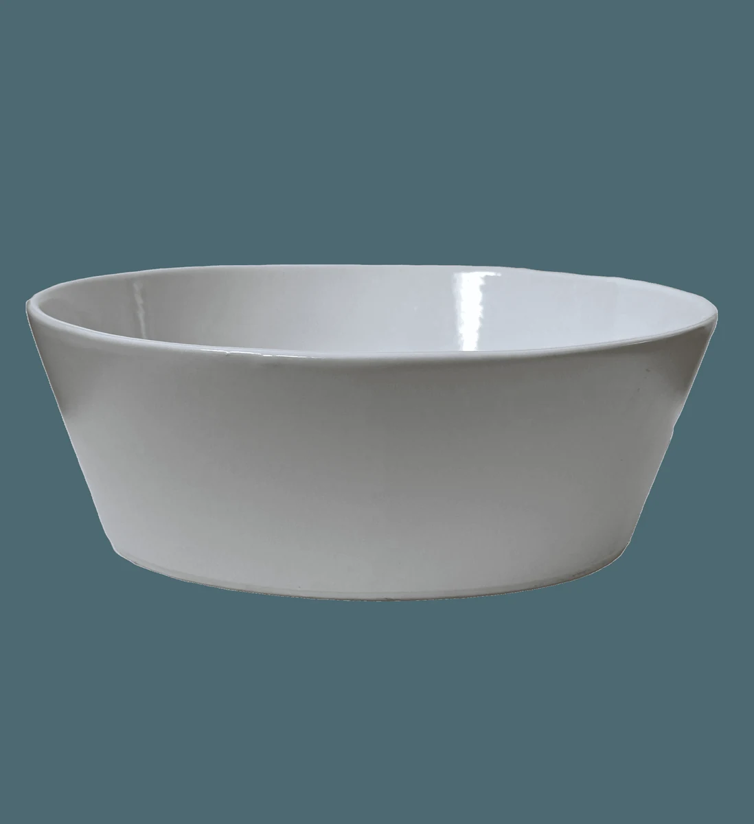 Vas termorezistent oval, 29, 5x11cm, бял