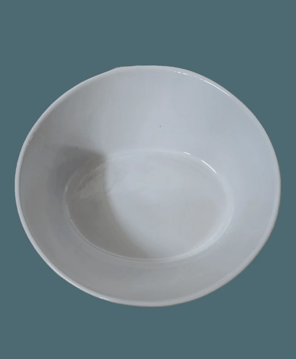 Vas termorezistent oval, 29,5x11cm, alb, imagine 2