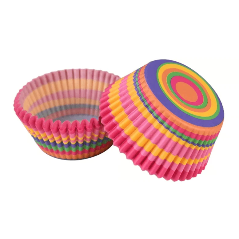 Papier-Muffinförmchen, 100 Stück, Multicolor