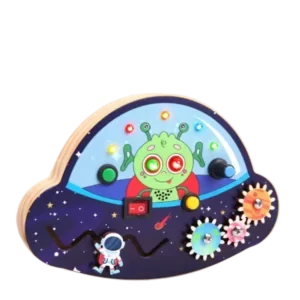 Jucarie montessori ufo, nava spatiala, with muzica