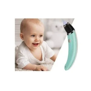 Aspirator nazal bebelusi, batista bebelusului, reincarcare USB, 2 accesorii nazale incluse, verde, imagine 2
