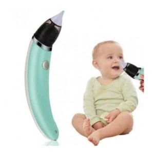 Aspirator nazal bebelusi, batista bebelusului, reincarcare USB, 2 accesorii nazale incluse, verde, imagine 4