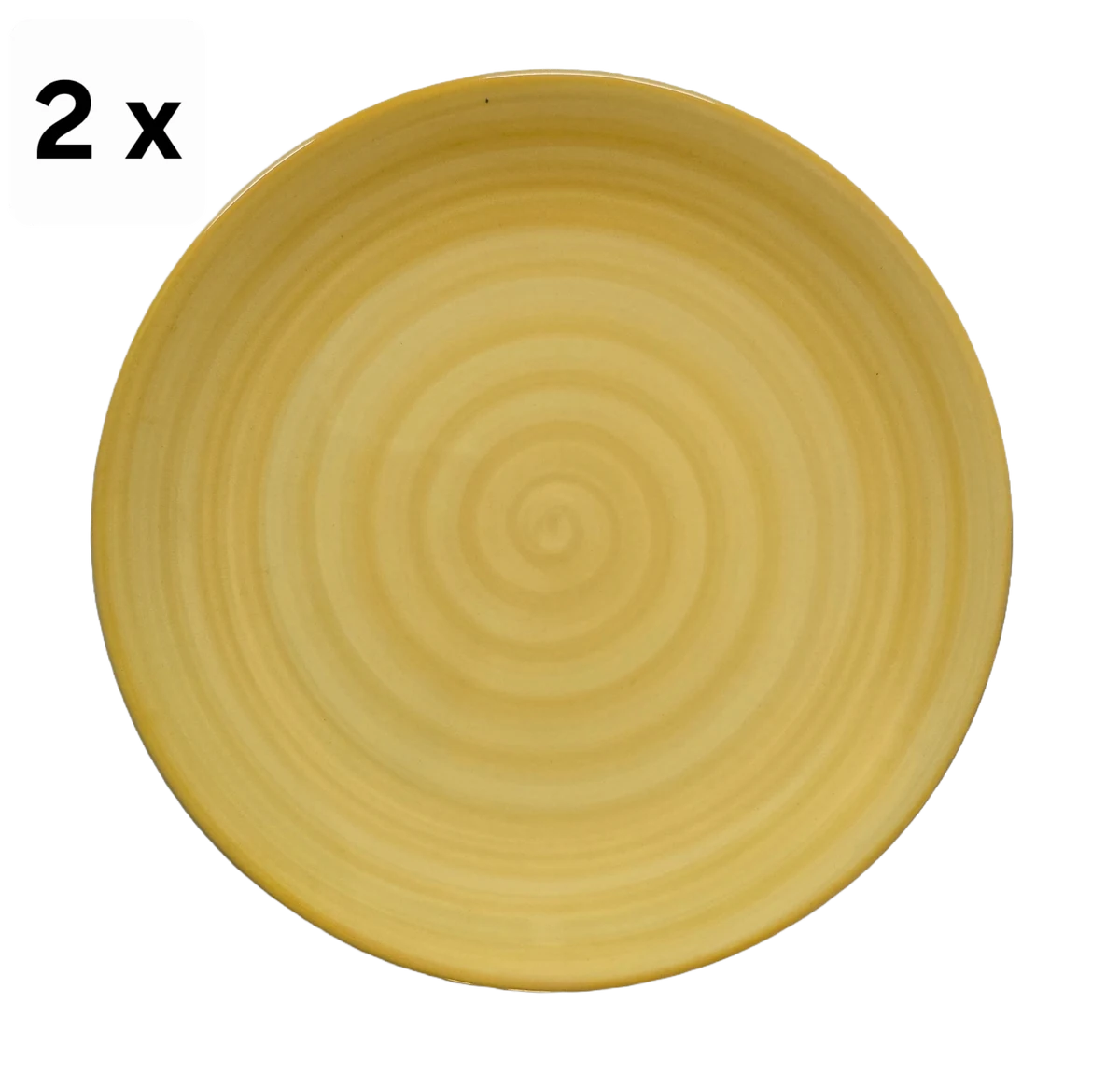 Комплект 6 чинии десерт, 20 cm, CESIRO, decorat с spirala galbena