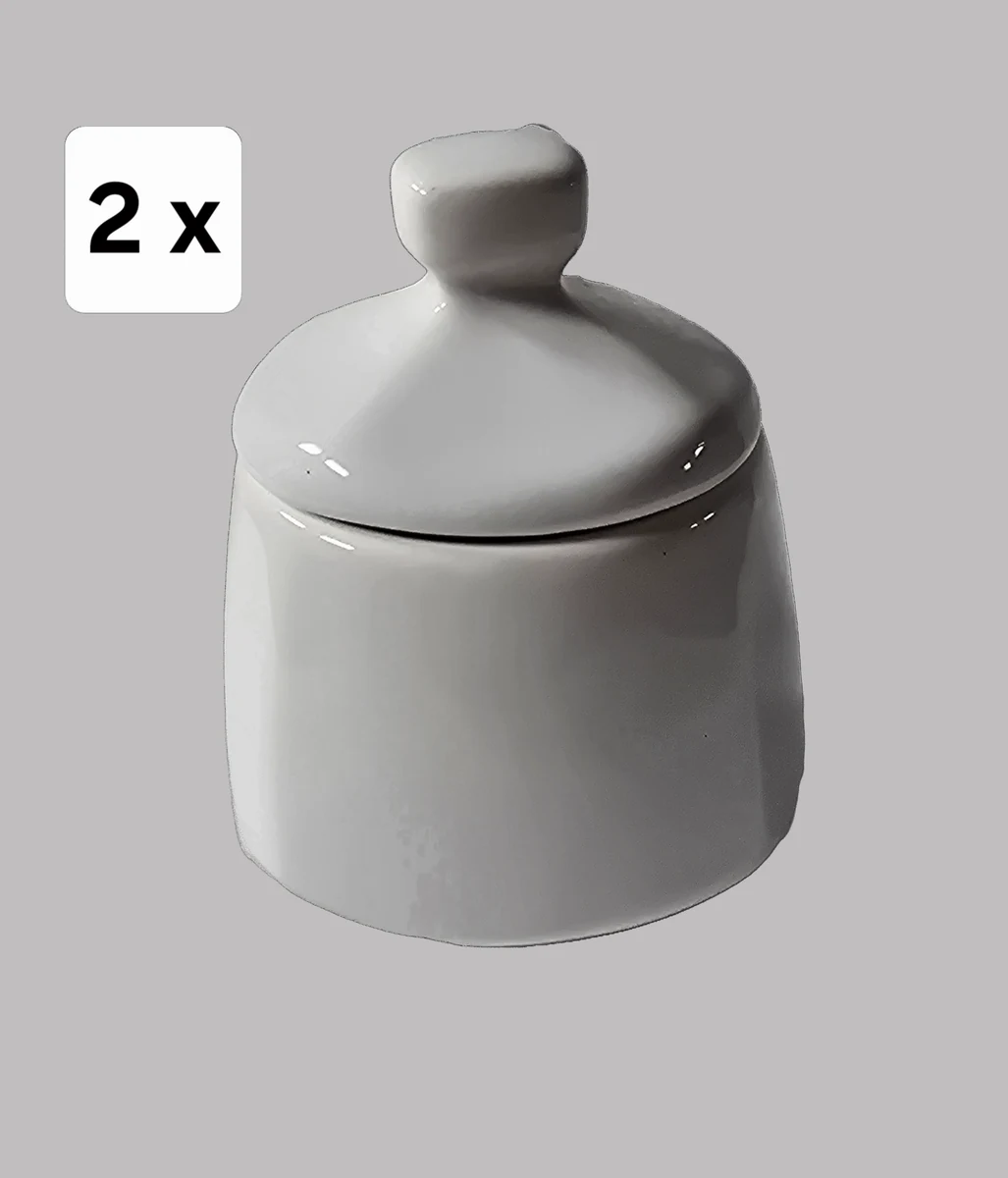 Σετ 2 cutii pentru condimente, 270 ml, CESIRO, λευκό