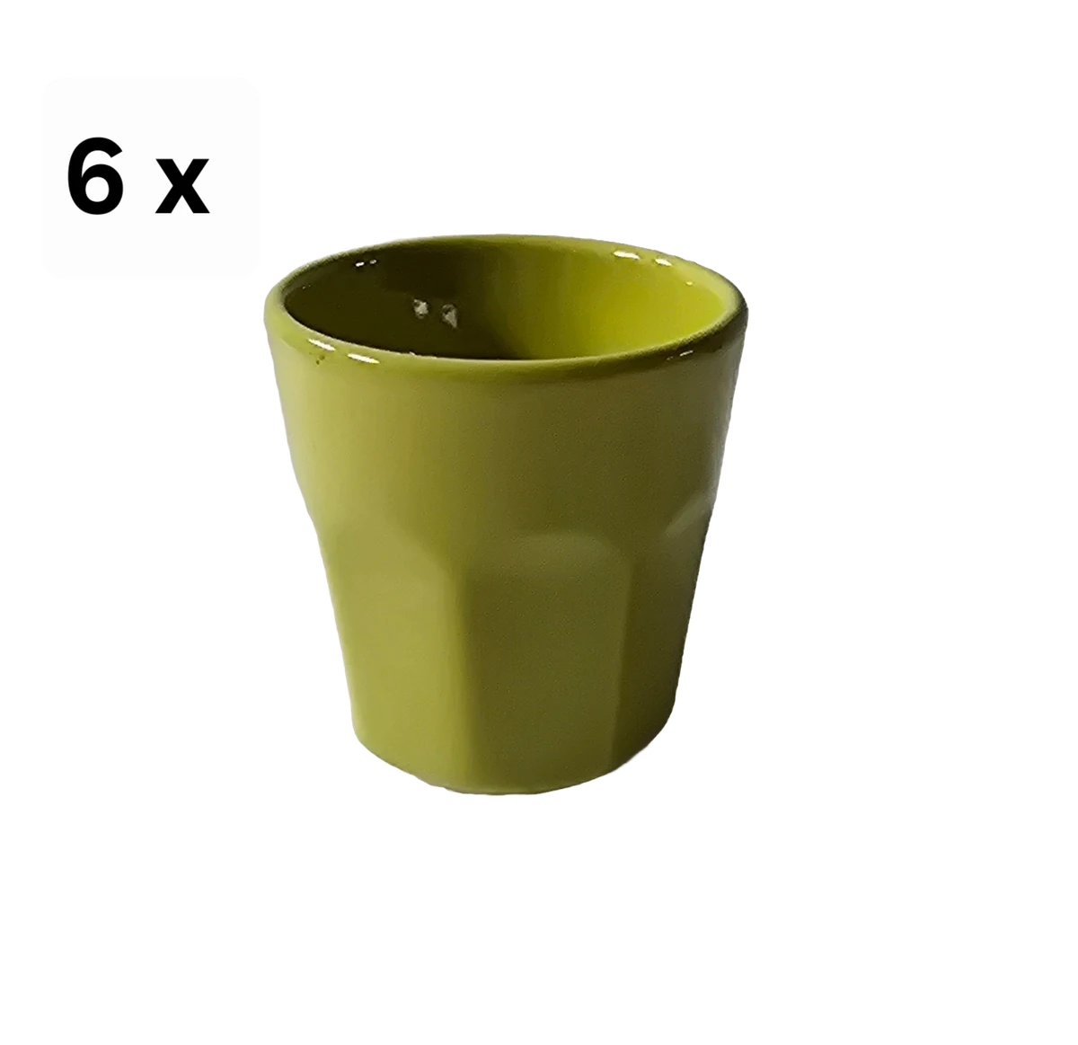 Set 6 pahare din Keramik, 70 ml, CESIRO, grün