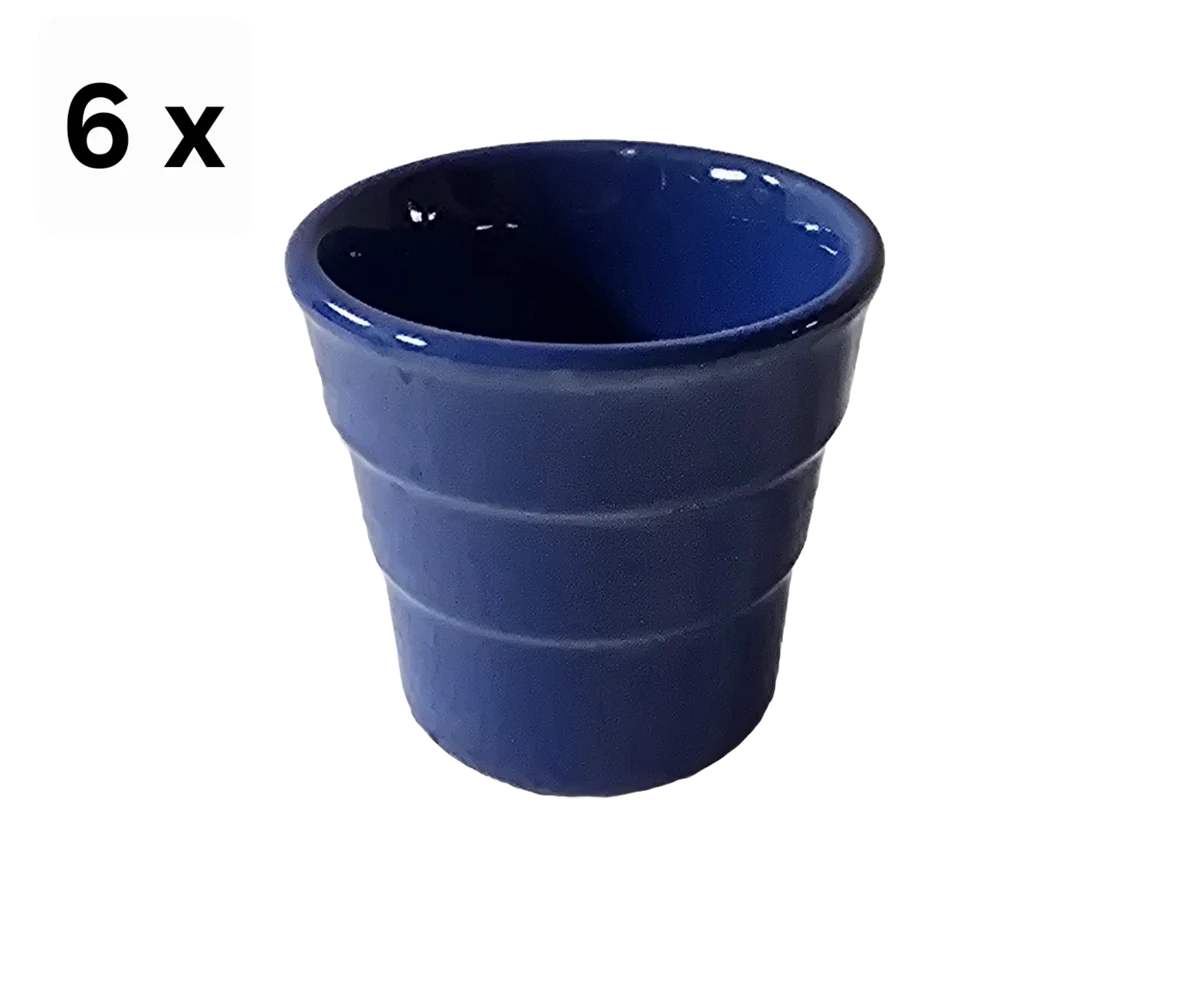 Set 6 pahare, 90 ml, CESIRO, blau