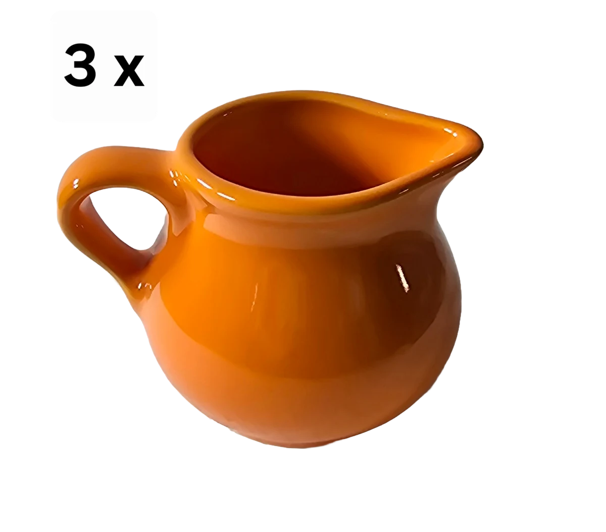 Set 3 latiere, 240 ml, CESIRO, orange
