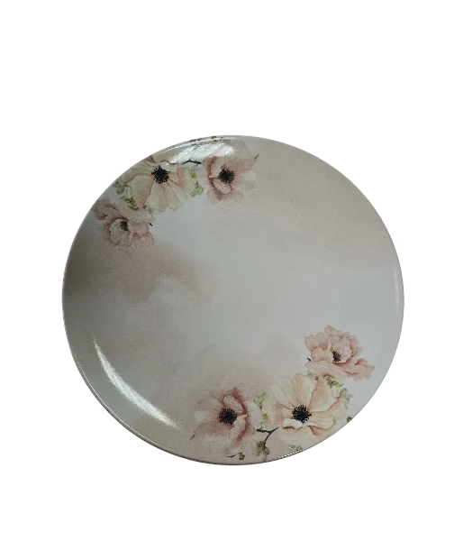 Farfurie desert, 20 cm, Fiori Rosa, Cesiro, Multicolor