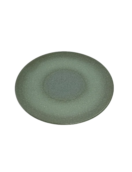 Farfurie desert, 20 cm, kiwii, ivoire cu verde, imagine 2