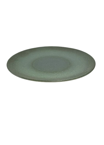 Farfurie desert, 20 cm, kiwii, ivoire cu verde, imagine 3