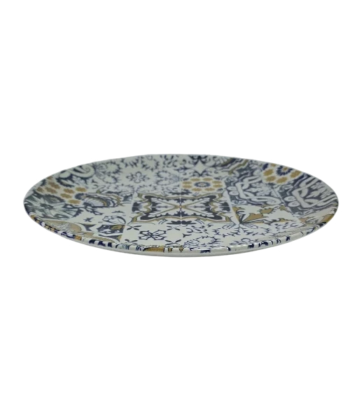 Farfurie intinsa, 26 cm, mosaico lussuoso, ivoire decorat, imagine 3