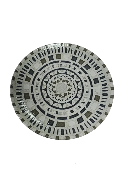 Teller intinsa, 26 cm, ensemble sogno, CESIRO, ivoire/braun