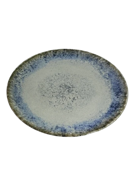 Farfurie intinsa, 26 cm, laguna di lusso, CESIRO, multicolor, imagine 3