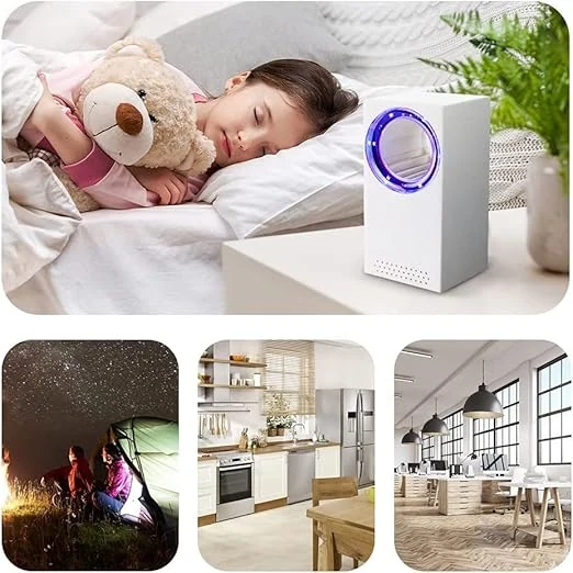 Aparatoo lampă electrică anti-țânțari, lampă anti-țânțari electrică pentru acasă, capcană anti-țânțari de interior cu USB, imagine 5
