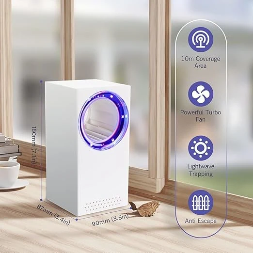 Aparatoo lampă electrică anti-țânțari, lampă anti-țânțari electrică pentru acasă, capcană anti-țânțari de interior cu USB, imagine 6