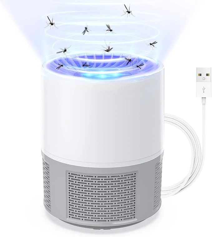 Aparatoo capcană electrică USB pentru muște, capcană pentru țânțari, lampă pentru țânțari, lampă pentru uciderea țânțarilor mit lumină