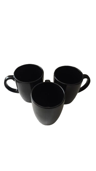 Set 6 cani, 300 ml, CESIRO, negru mat, imagine 3