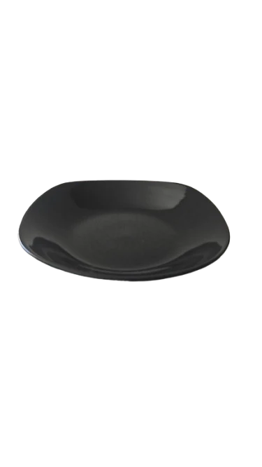 Set 6 farfurii adanci, 23 cm, CESIRO, negru lucios, imagine 6